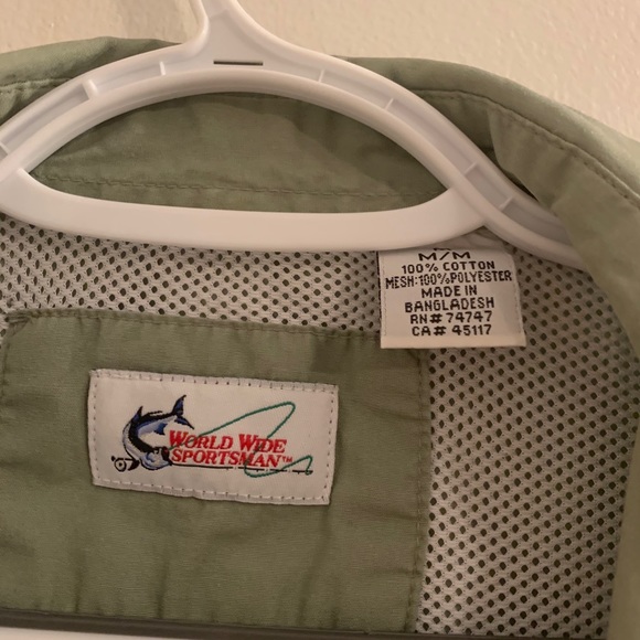 World Wide Sportsman Size M Green Shirt - Picture 2 of 8